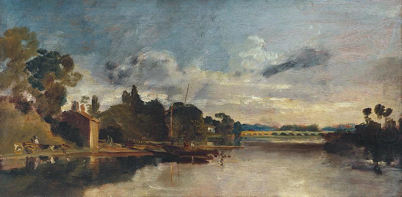 Joseph Mallord William Turner The Thames near Walton Bridges china oil painting image